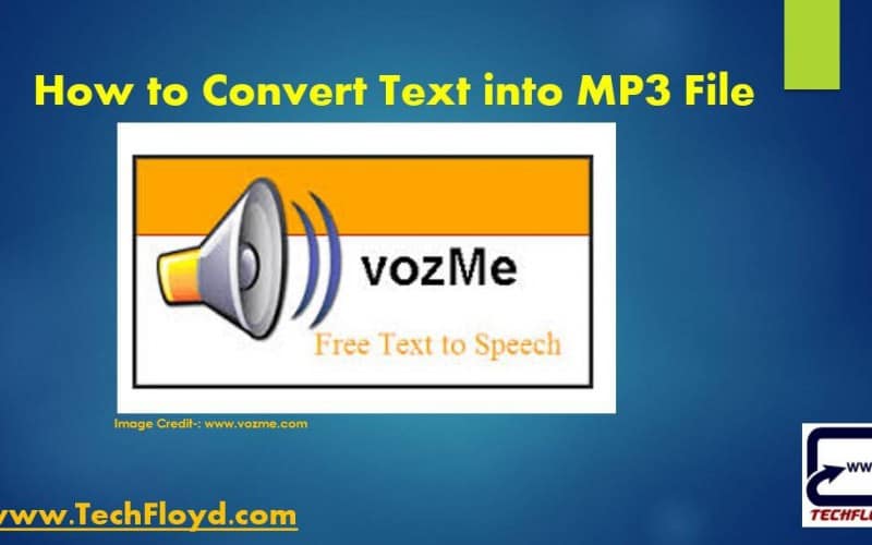 How to Convert Text into MP3 File