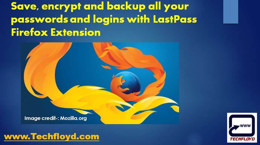 How to Save Encrypt and Backup all your passwords and logins with LastPass Firefox