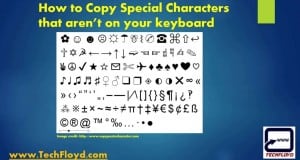 How to Copy Special Characters that aren’t on your keyboard