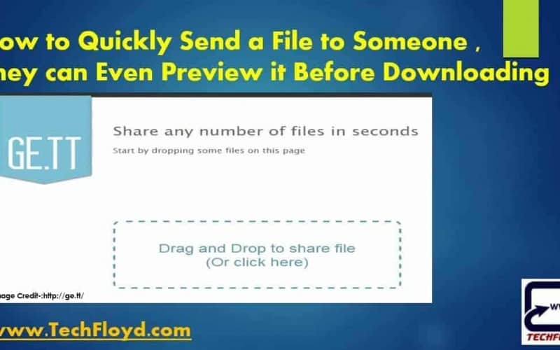 How to Quickly Send a File to Someone , They can Even Preview it Before Downloading