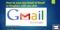 How to save any email of Gmail to Dropbox with one click