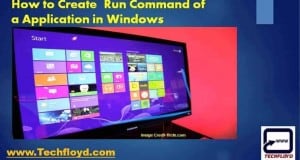 How to create Run command of a Application in Windows