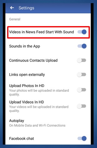 How to Stop Facebook Auto Play Video Sound on Android