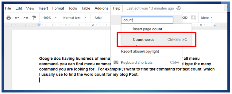 Search Menu Item easily