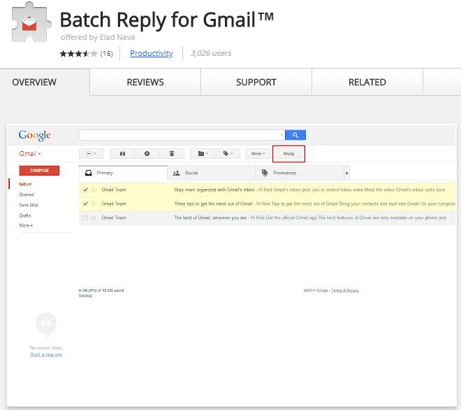 Batch Reply for Gmail