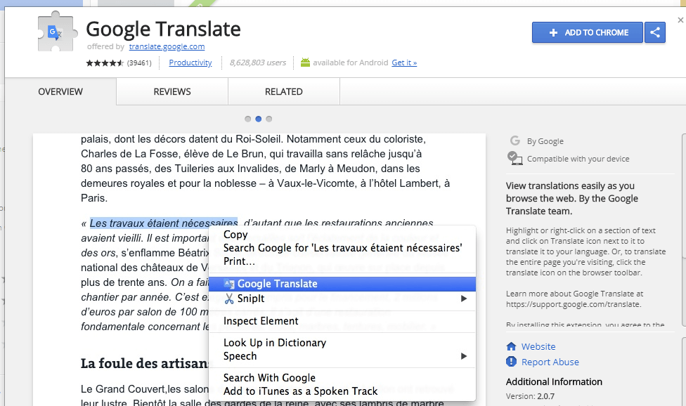 Google Translate as