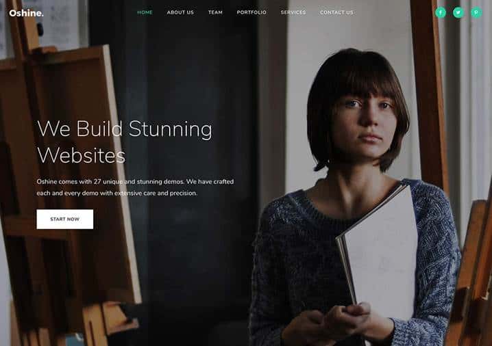 oshine theme for marketers