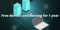 Free domain and hosting for 1 year
