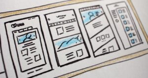 illustration of smartphone application screenshots