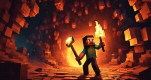 cave exploring in minecraft