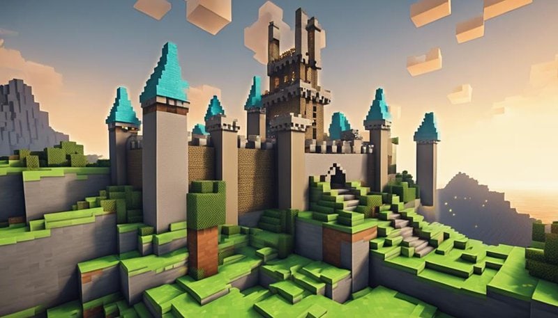How Can I Build My Dream Castle in Minecraft? constructing walls and towers