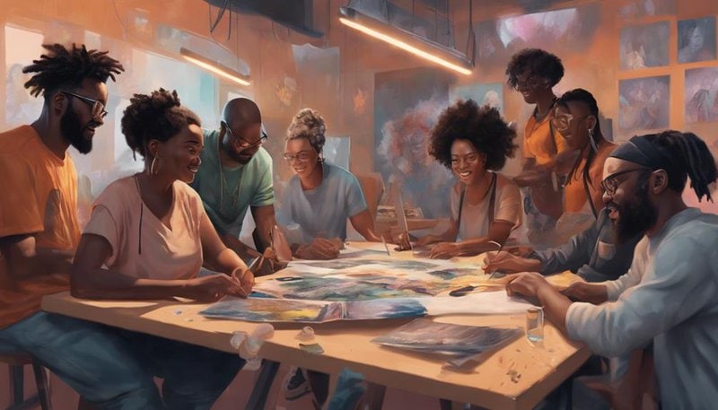 How to Sell Your Art as NFTs: A Guide for Creatives creating a close knit neighborhood