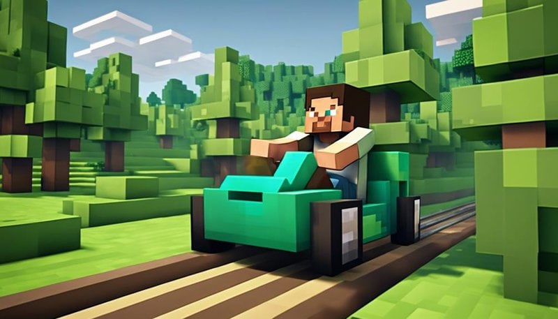 What's the Fastest Way to Zoom Around in Minecraft? minecraft transportation with minecarts
